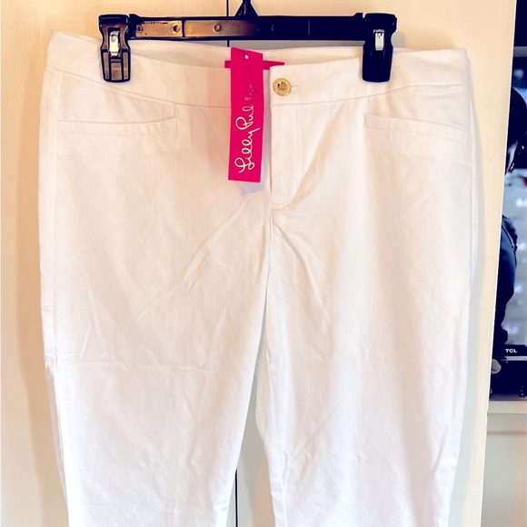 Lilly Pulitzer 29" Kelly Textured Ankle Length Skinny Pant - Picture 4 of 4